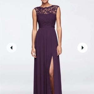 David's Bridal Plum Bridesmaid dress...